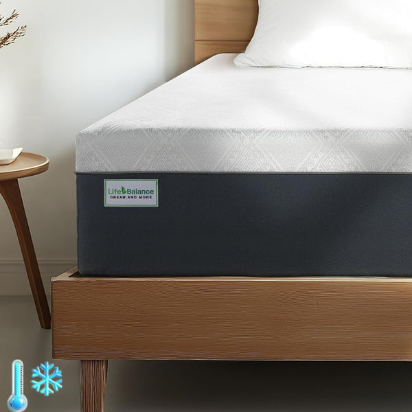 Queen Size Mattress, 10 Inch Cooling-Gel Memory Foam Mattress Made in USA, Certipur-Us Certified Mattresses in a Box, Medium Firm, Pressure Relief, Motion Isolation, CY-10-Q-V1