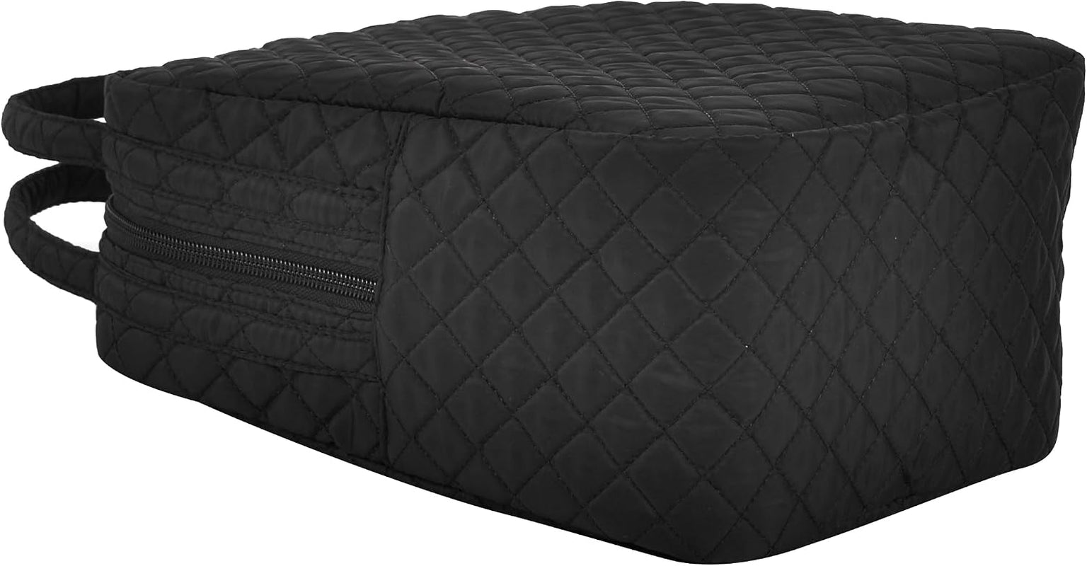 large-quilted-fabric-cotton-reusable-inusulated-lunch-tote-bag-cooler-snack-bag-women-pretty-thermal-lunch-box-storage-gift-bag-for-work-outdoor-black