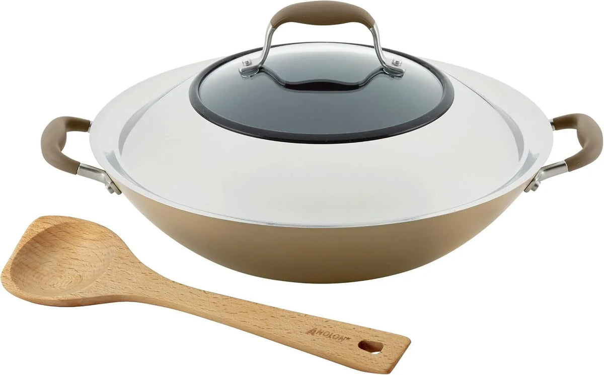 advanced-home-hard-anodized-nonstick-wok-stir-fry-with-lid-and-cooking-tool-14-inch-bronze