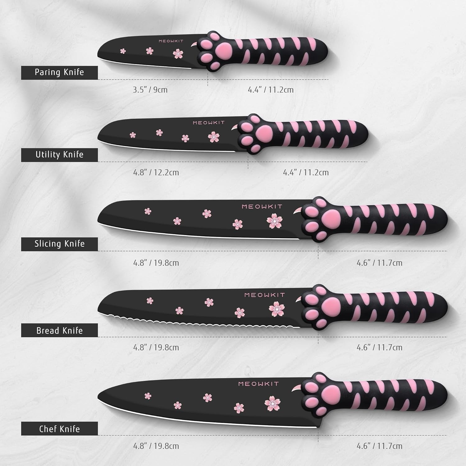 cute-kitchen-knife-set-dishwasher-safe-5-pieces-non-stick-knives-sharp-for-chopping-slicing-dicing-and-cutting-cat-paw-handle