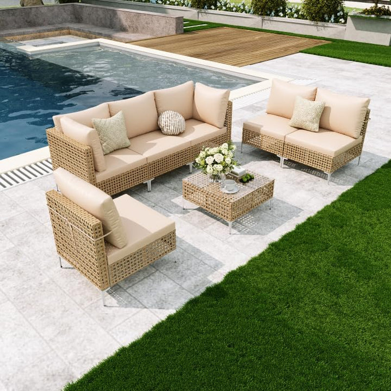 boho-outdoor-patio-furniture-set-with-non-slip-cushions-7-piece