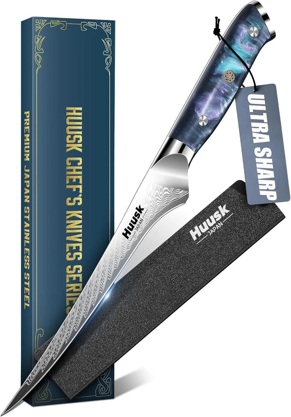 7" Fillet Knife for Fish, Boning Knife for Meat, Gift for Chef1