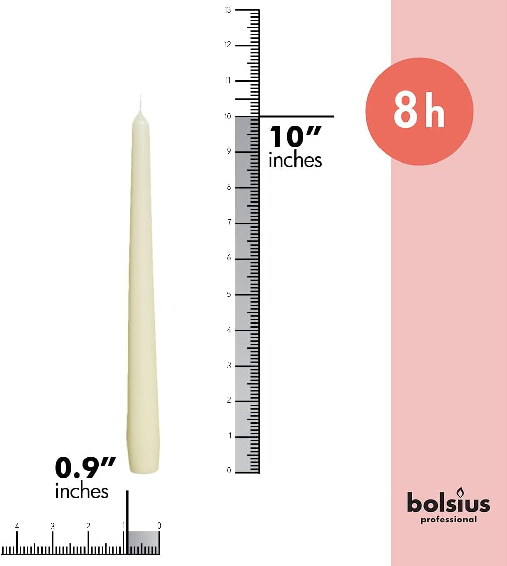 ivory-taper-candles-10-pack-unscented-10-inch-dinner-candle-set-8-hours-burn-time-premium-european-quality-smokeless-and-dripless-household-wedding-party-and-home-decor-candlesticks