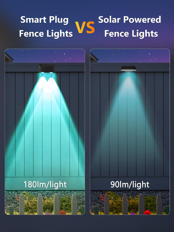 Smart Outdoor Halloween Fence Lights, 6 Lamps 32.8 Ft Deck Light3