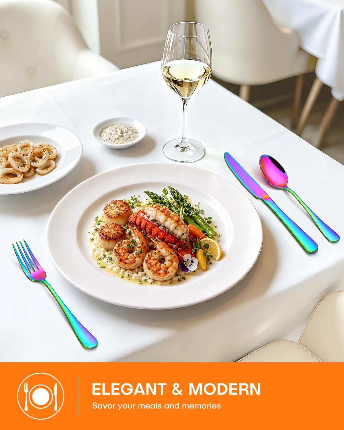 24-piece-rainbow-silverware-set-with-steak-knives-stainless-steel-flatware-set-for-4-cutlery-utensil-set-includes-knife-spoon-and-fork-mirror-polished-dishwasher-safe-for-home-restaurant