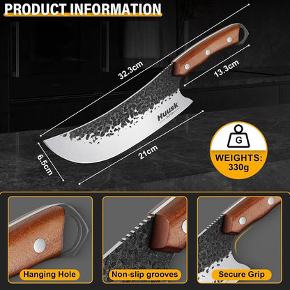 Butcher Knife for Meat Cutting - Heavy Duty with Sheath6
