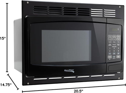 1.0 Cu. Ft. RV Microwave with Trim Kit, Black | 900W Cooking Power, 8 Express Cook Presets, 10 Power Levels, Instant Start9
