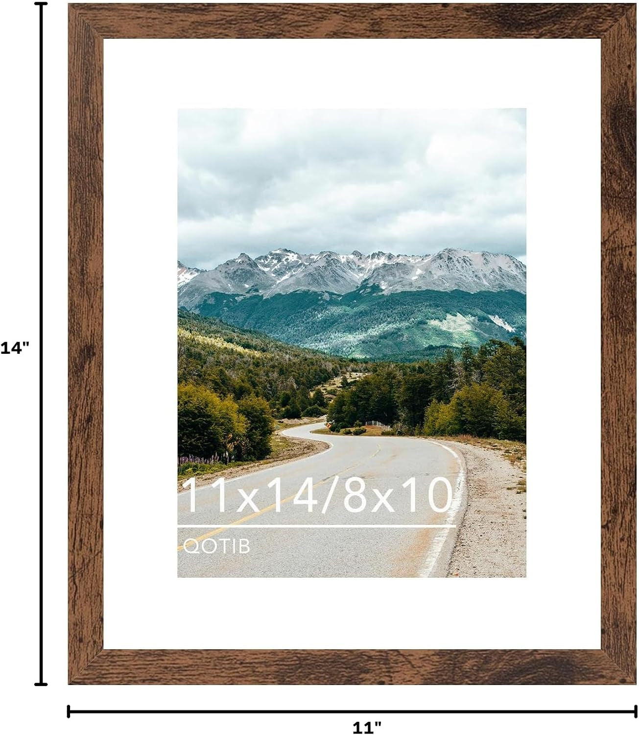 11x14-picture-frame-with-8x10-mat-deep-brown-display-8x10-with-mat-or-11x14-without-mat-wood-11-by-14-photo-frame-11-x-14-frame-for-wall-hanging-display-deep-brown