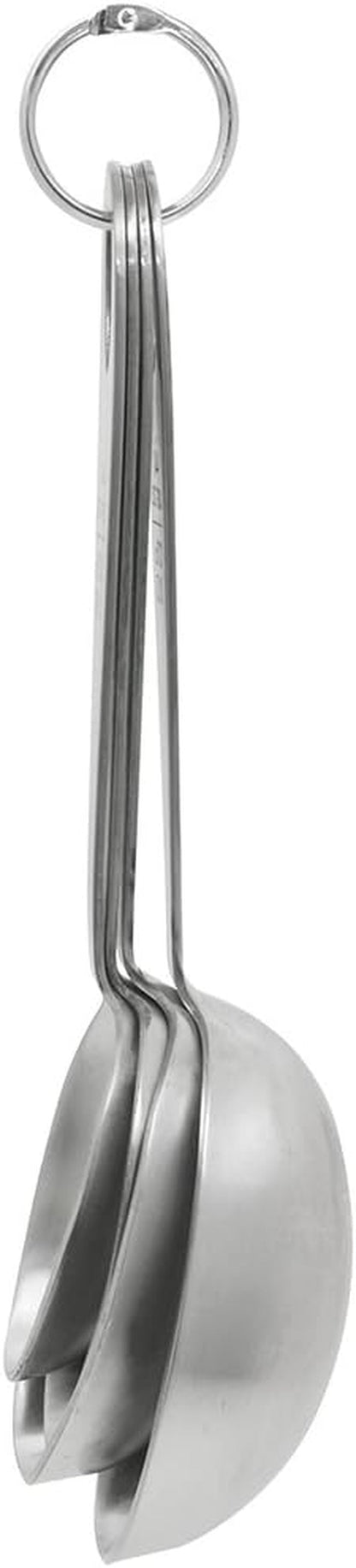 MPC4 4-Piece Stainless Steel Measuring Scoop Set,Silver, 9 Inches Long2