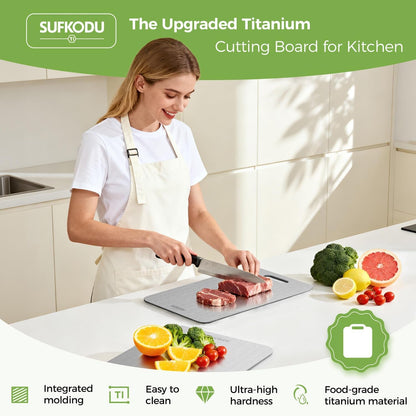 3 Piece Titanium Cutting Boards for Kitchen, Double-Sided Non-Toxic Titanium Cutting Board, Dishwasher Safe Cutting Board for Meat, Vegetables, Fruits & Daily Food Prep2