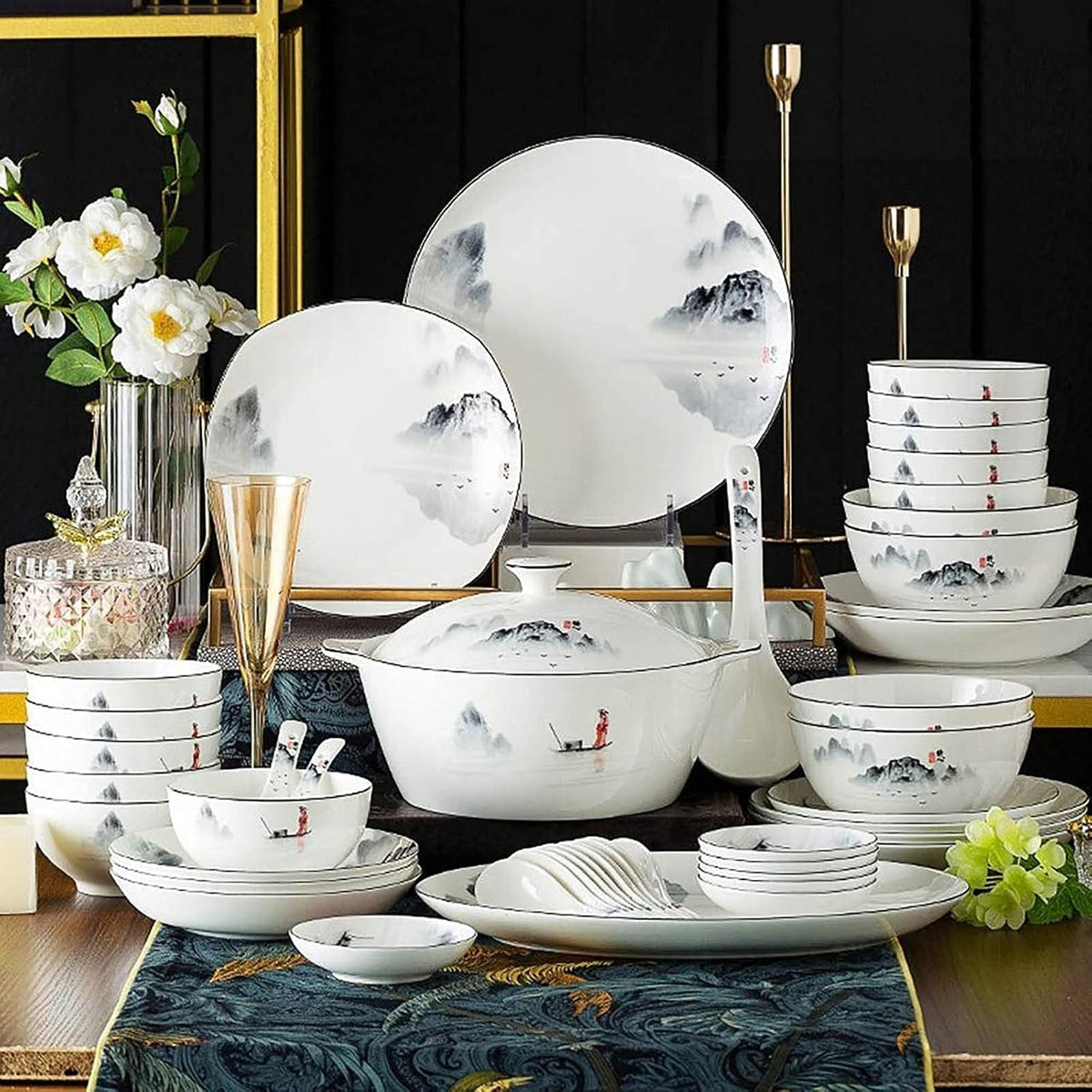 60-piece-dinnerware-set-exquisite-porcelain-tableware-antiquity-chinese-style-porcelain-set-ink-painting-design-dinner-dishes-set-plates-bowls-spoons-and-soup-pot-service-for-12