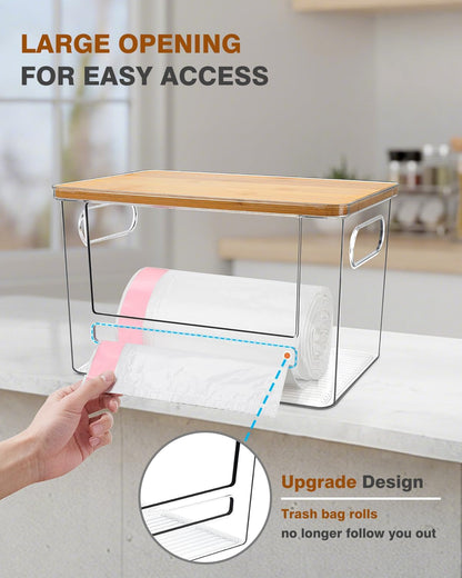 Trash Bag Dispenser 2 Pack - under Sink Organizer, Plastic Bag Holder2