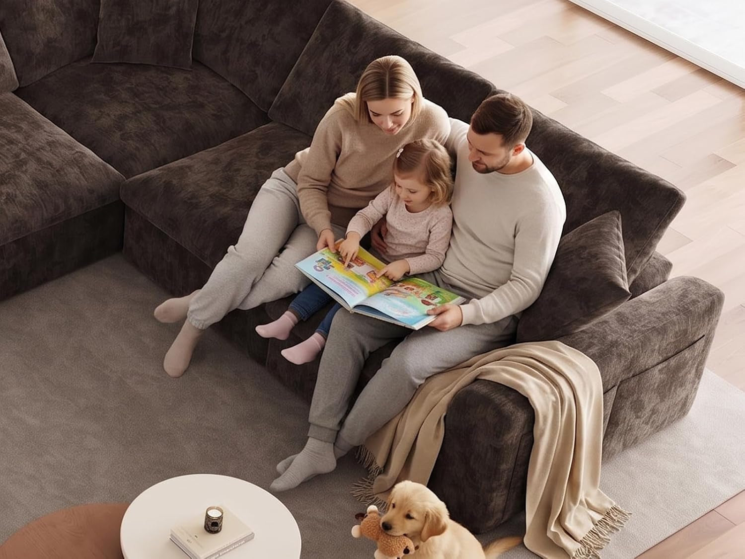 119-cloud-couch-sectional-for-living-room-oversized-boneless-couches-with-ottoman-convertible-l-shaped-3-seater-modular-sofa-modern-sectional-sofa-with-adjustable-backrest-brown