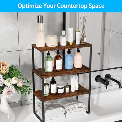 Kitchen Counter Organizer, Countertop Shelf, Adjustable, Stackable9