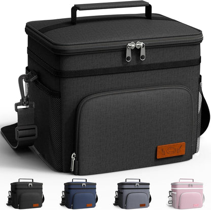 Insulated Lunch Box Men Women Leak-Proof Cooler Lunch Bag 9L1