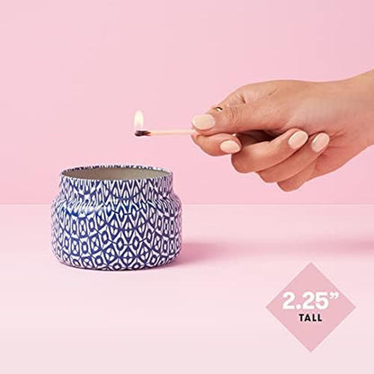 Capri Blue Volcano Printed Travel Tin Jar Candle - Luxury Candle with a Long Lasting Soy Wax Blend - Scented with Tropical & Fruity Fragrance (Blue Color, 8.5 Oz)2