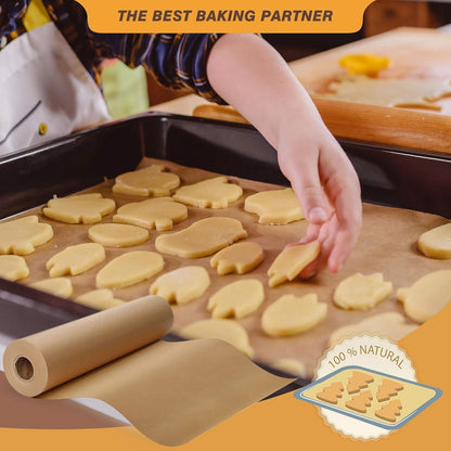 Unbleached 15 X 200 Ft Parchment Baking Paper Roll - 250 Sq.Ft for Baking, Cooking, Grilling, Air Fryer and Steaming5