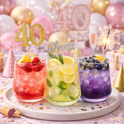 40 Pack 12Oz Ribbed Stemless Disposable Plastic Wine Glasses, Shatterproof | Bpa-Free Recyclable Reusable Cocktail Champagne Whiskey Cups, Unbreakable Clear PET for Wedding Party Birthday Outdoor Events5