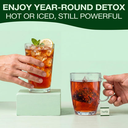Organic Dandelion Wolfberry Tea - Kidney and Liver Detox Tea - Organic Liver Kidney Cleanse & Detox with Dandelion, Goji Berry, Milk Thistle, Turmeric, Hibiscus and Extra Herbal Ingredients7