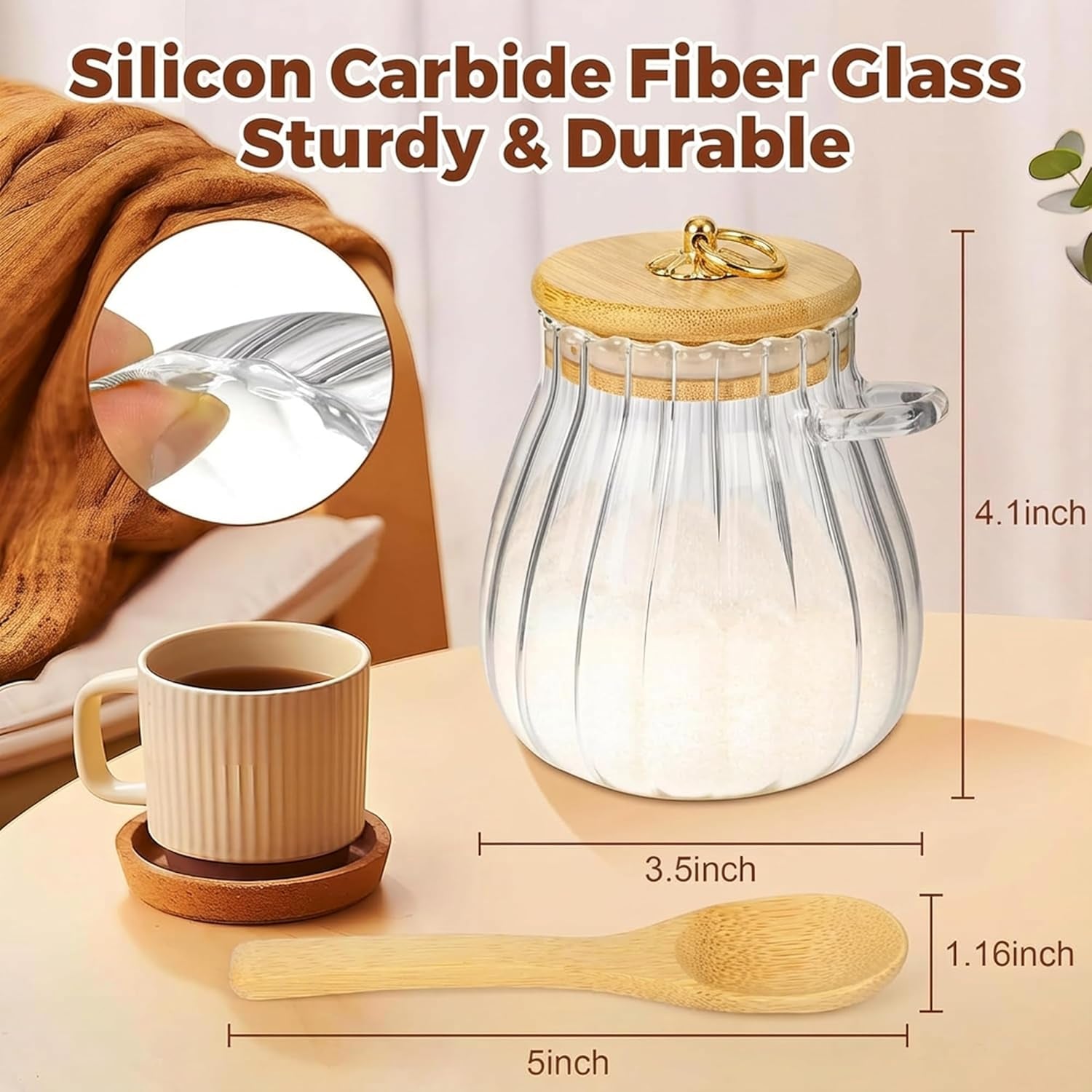 sugar-container-with-bamboo-lid-and-spoon-15-oz-sugar-bowl-glass-jar-coffee-bar-accessories-coffee-canister-kitchen-decor-housewarming-gift-christmas-refillable-design