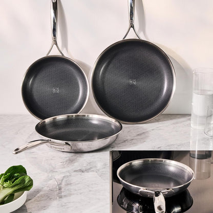 Peak 2-Pc (8-Inch and 10-Inch) Stainless Steel Ceramic Nonstick Dual Performance Fry Pan Set, Compatible with All Stovetops, Including Induction, Dishwasher Safe5