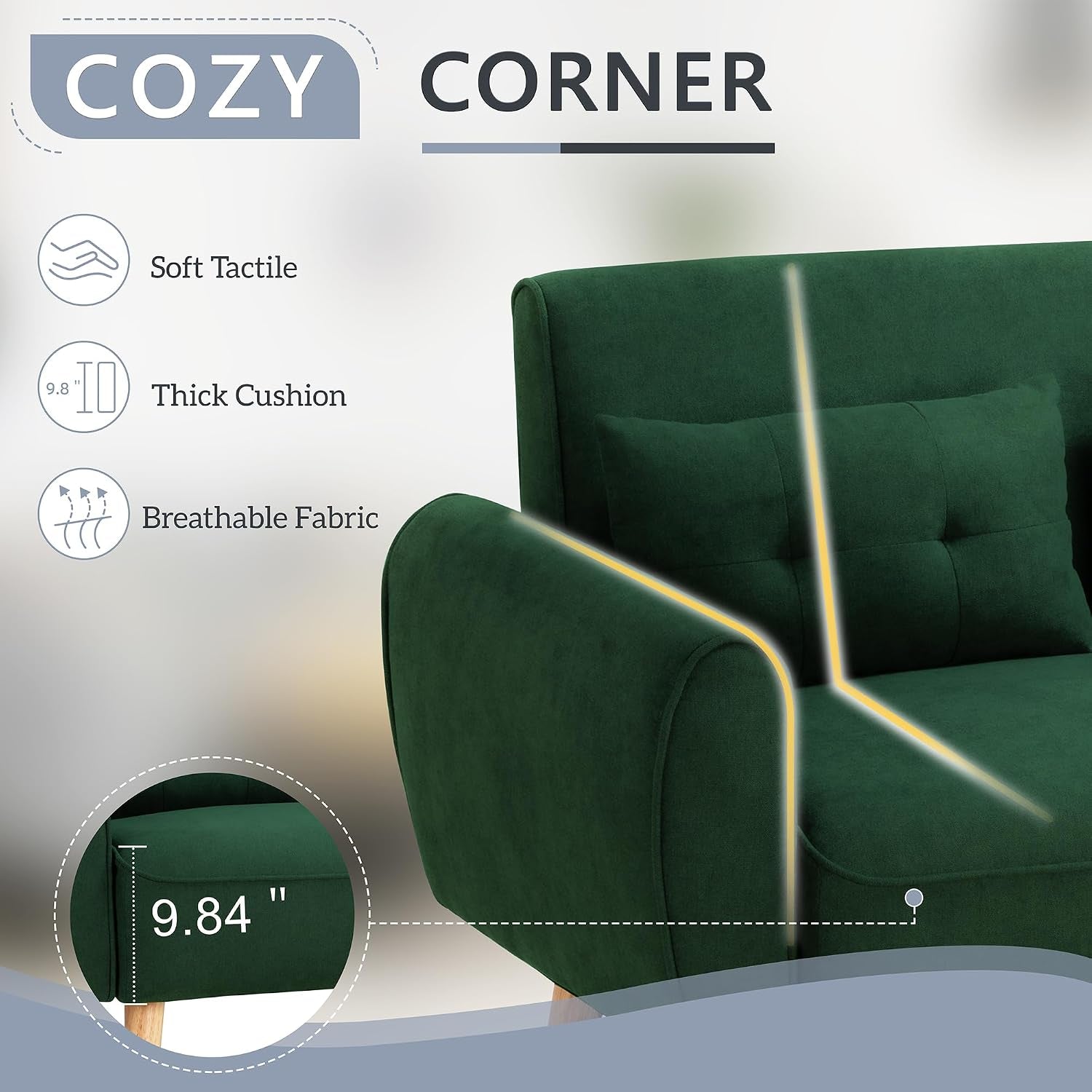48-loveseat-sofa-mid-century-modern-upholstered-couch-deep-seat-with-2-pillows-10-thick-cushion-with-spring-solid-wood-frame-small-couch-for-living-room-dorms-office-green