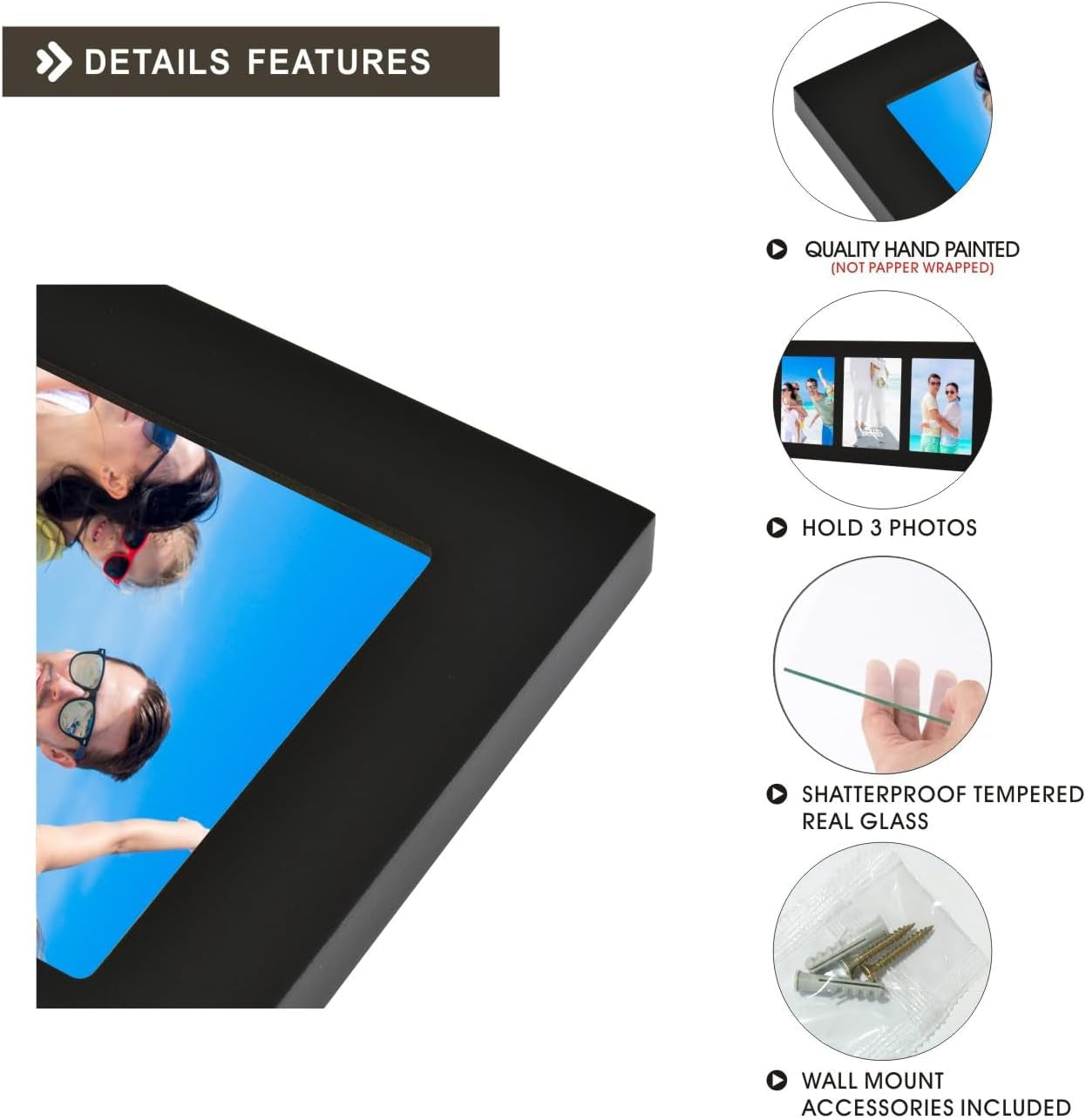 collage-picture-frame-black-wood-4x6-3-opening-1-pack