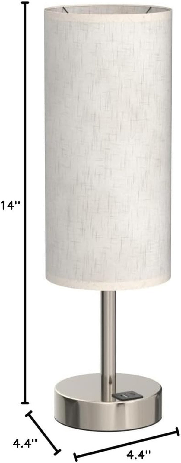 Bedside Table Lamp for Bedroom - Touch Desk Lamp with USB A+C Port8