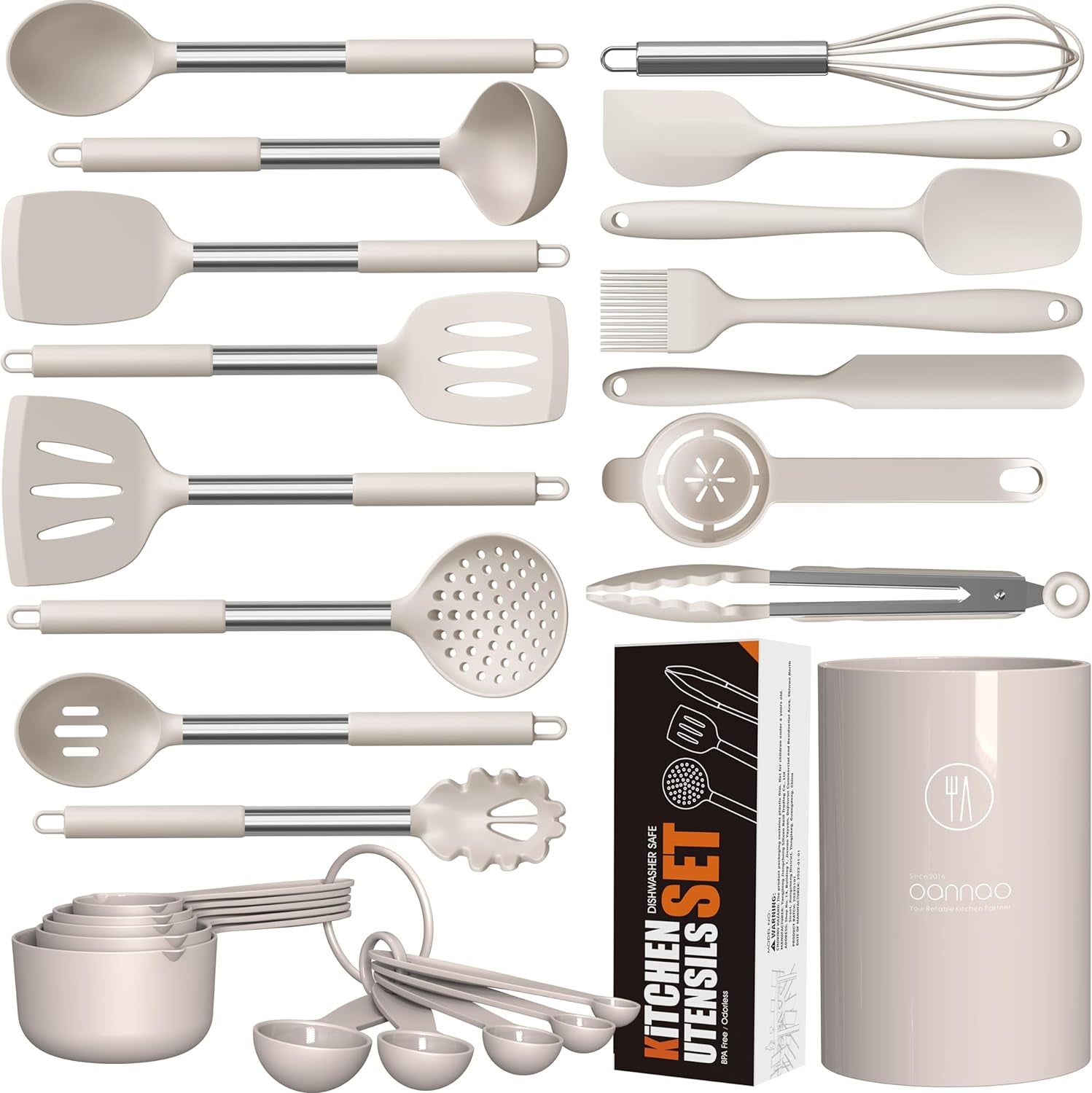 large-silicone-cooking-utensils-set-heat-resistant-kitchen-utensils-turner-tongs-spatula-spoon-brush-whisk-stainless-steel-cooking-tool-for-nonstick-cookware-dishwasher-safe-khaki