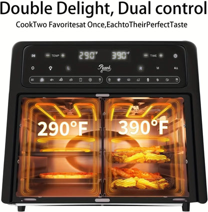 30Qtoversized French Door Air Fryer Toaster Oven Combination, Featuring 20 Cooking Functions and Digital Control, Compatible with 13" Pizza, Turkey (Black-25)2