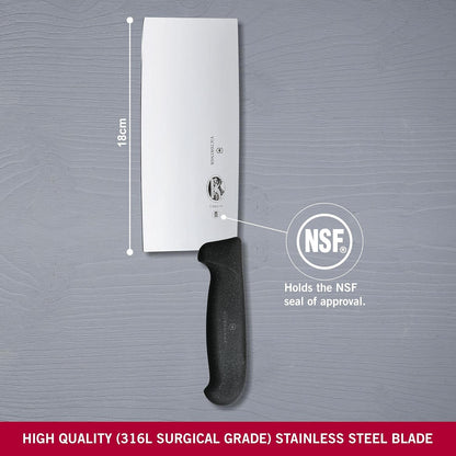 Victorinox Fibrox 7 in Chinese Cleaver - Swiss Made Butcher Chef Knife3