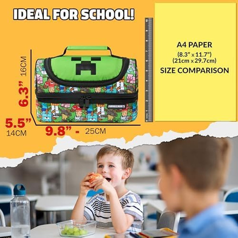 insulated-lunch-bag-for-kids-creeper-lunchbox-for-boys-school-supplies-food-carrier-snacks-picnic-beach-days-travel-gamer-gifts-for-kids-multi