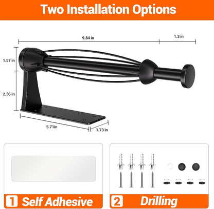 Paper Towel Holder under Cabinet, Single Hand Operable Wall Mount7