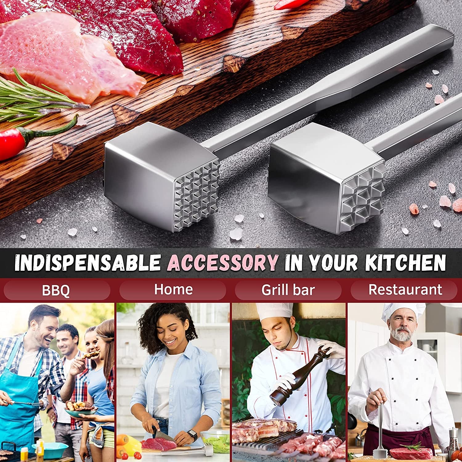 meat-tenderizer-1-pcs-aluminium-mallet-dual-sided-tenderizer-tool-kitchen-pounder-home-hammer-for-tenderizing-ice-steak-stainless-veal-chicken-safe-beater-1309479