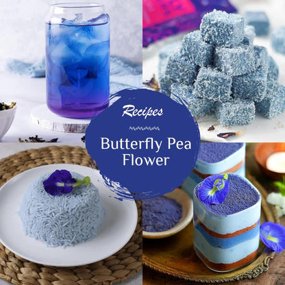 '- Butterfly Pea Flower Tea - 2.11 Oz (150+ Cups) | Antioxidant Rich | Chemical Free - Herbal Tea - Caffeine Free - Non Bitter - No Preservatives | Zipper Pack8