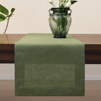 Linen Table Runner 72 Inches Long, 100% French Linen Table Runners1