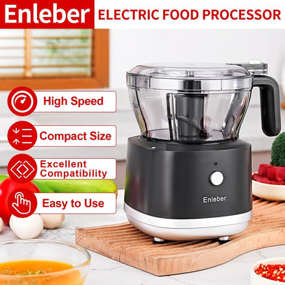 Food Processor Electric Food Chopper with 4.5-Cup(1000Ml) Vegetable Chopper & Meat Grinder,Bpa Free, Stainless Steel Blade for Chopp, Slice, Mince, Grind, and Puree, for Baby Food & Family Use | Vegetable Chopper & Meat Grinder BPA Free, Stainless Steel B6