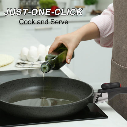 2Pcs Removable Handle, 7.5 Inch Detachable Handle for Pots and Pans, Universal Pot Handle Replacement Suitable for All Cookware Black4