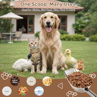 Pet Cat-Dog Food-Scoop Measuring 1-Cup - Food-Grade 304 Stainless Steel Material | 1-Cup Capacity | Precision Scale Measurements7