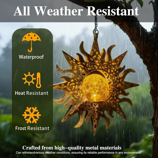 Solar Lanterns Outdoor Waterproof, Hanging Lights Yard Decor Gifts for Mom6