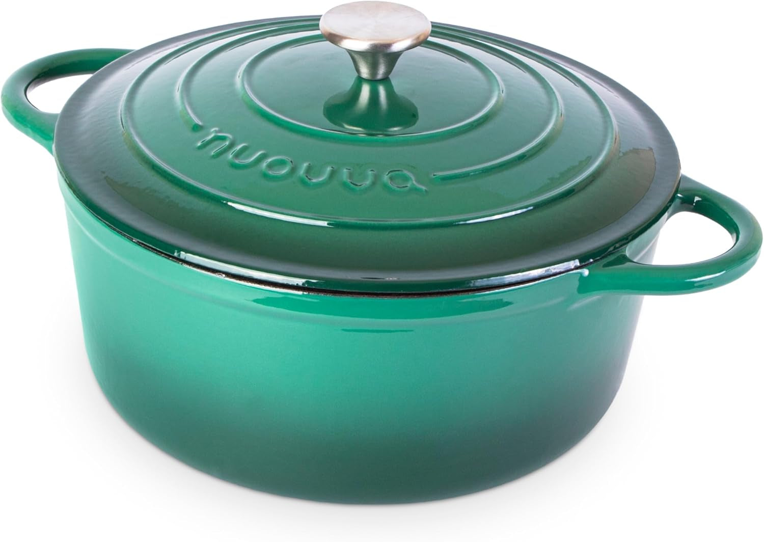 enamelled-cast-iron-dutch-oven-pot-with-lid-6-4-quart-non-stick-casserole-pot-heavy-duty-oven-safe-up-to-500-f-for-bread-baking-braising-stews-roasting-28cm-dark-green