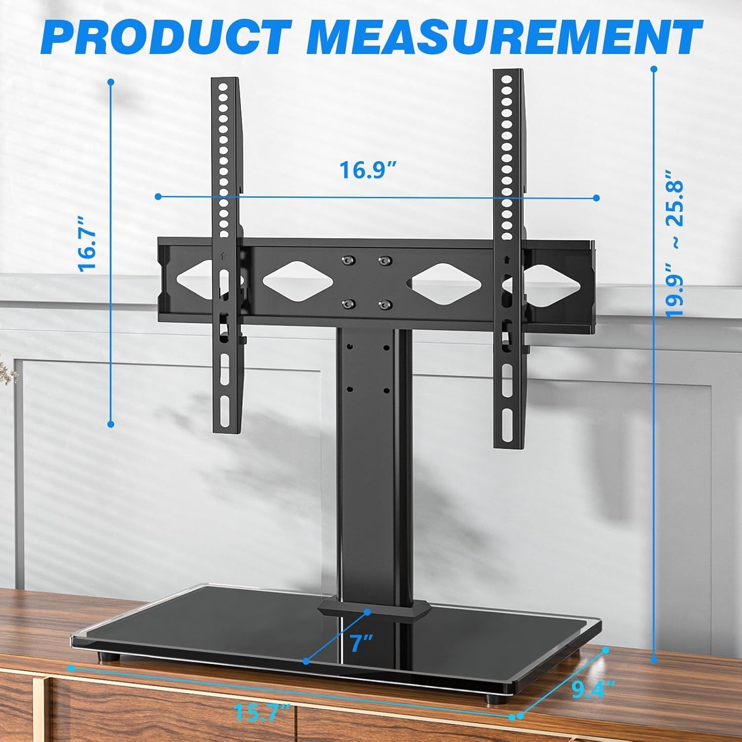 universal-tv-stand-for-27-60-inch-tvs-holds-up-to-88-lbs-tempered-glass-base-height-adjustable-max-vesa-400x400mm-flat-curved-screens-ideal-for-bedroom-living-room