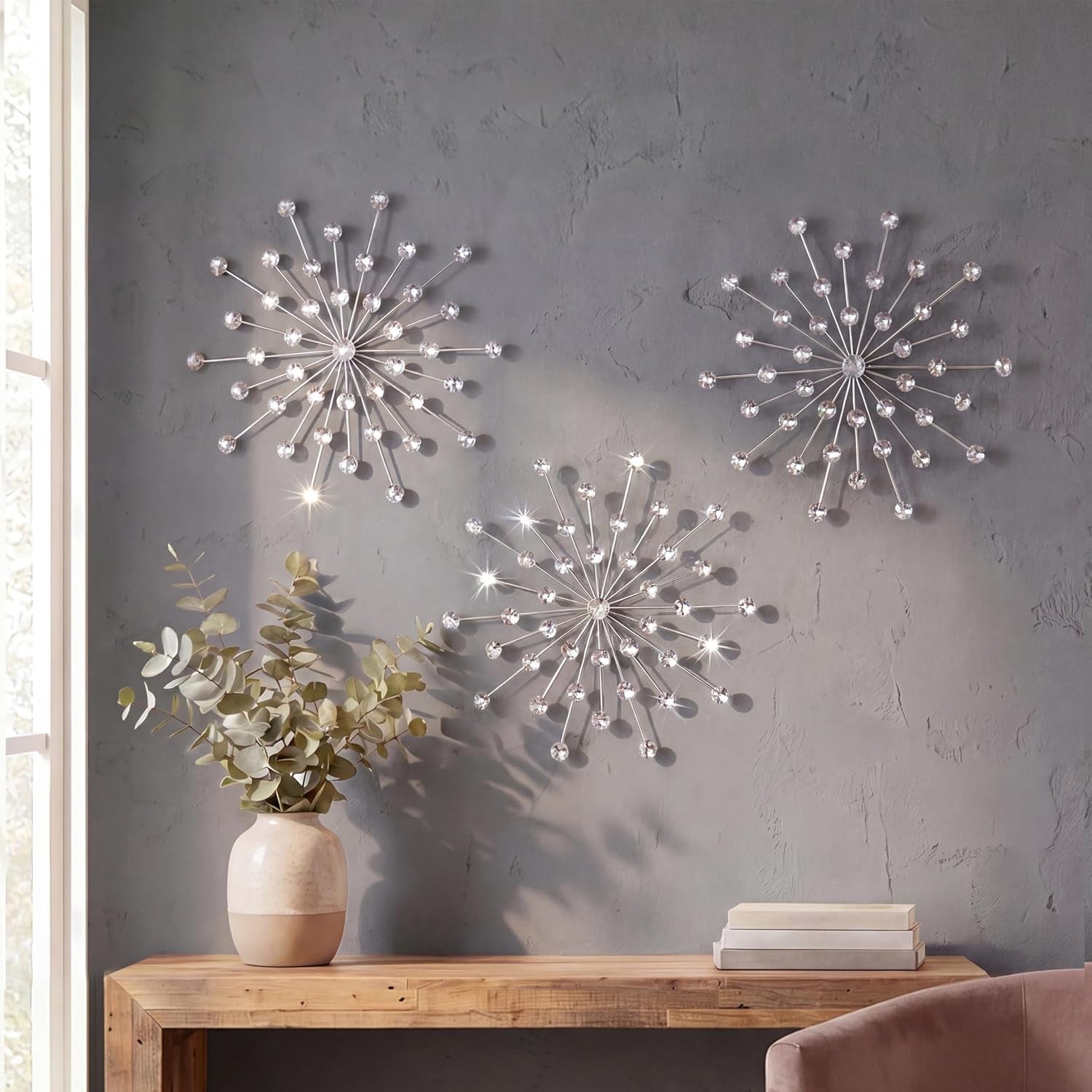 3-set-silver-starburst-wall-art-for-home-decor-metal-bling-crystal-rhinestones-sunburst-wall-decor-sparkling-rhinestone-art-accent-silver-13in
