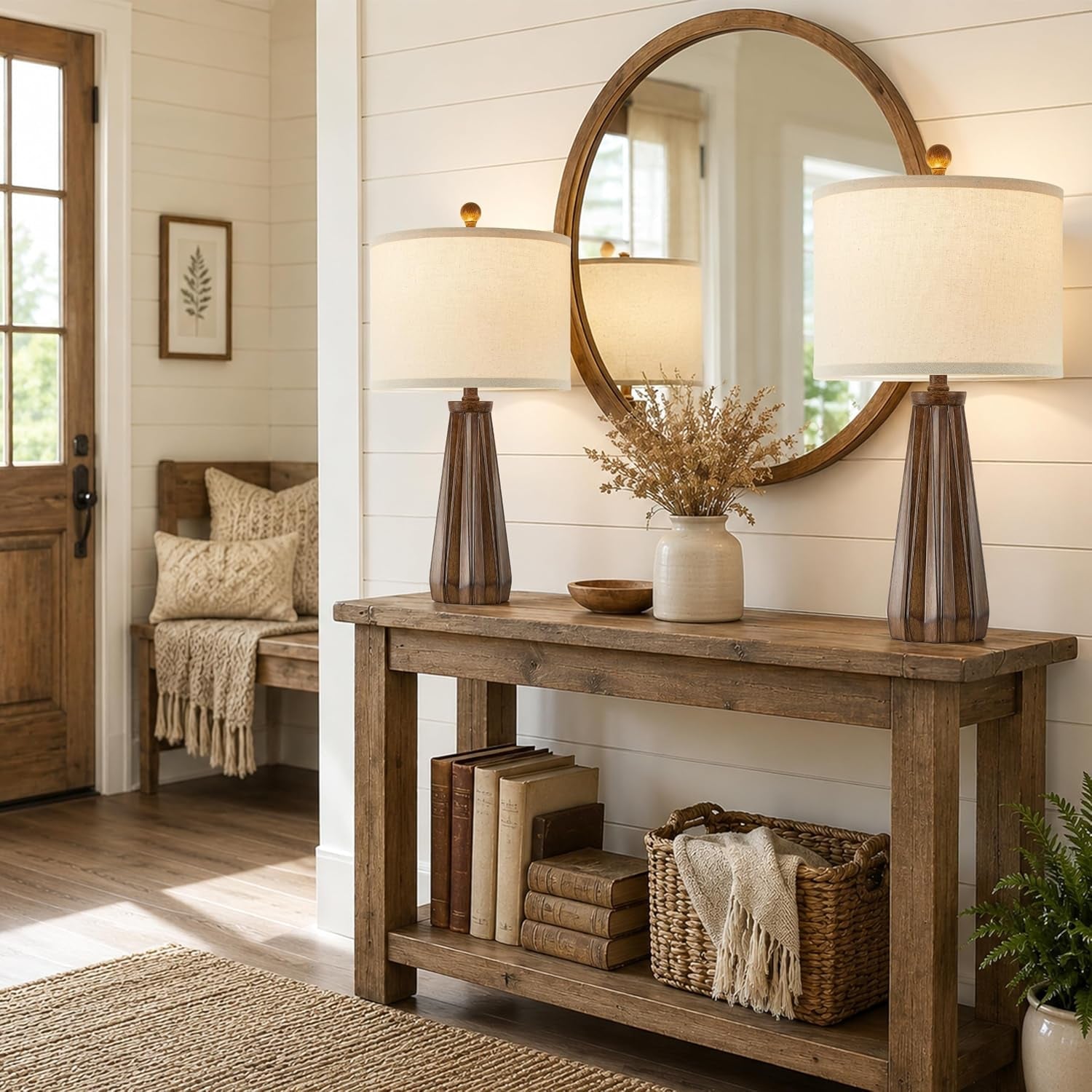 23-5-farmhouse-table-lamps-set-of-2-with-9w-led-bulbs-vintage-brown