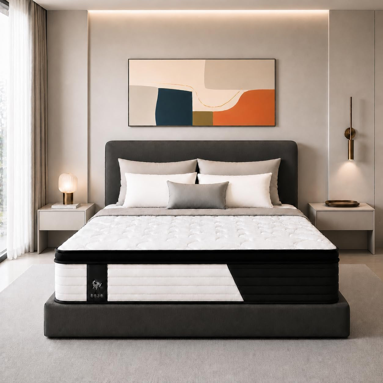 twin-10-inch-black-and-white-hybrid-mattress-in-a-box-medium-feel-mattress-with-cooling-gel-memory-foam-latex-and-pocket-springs