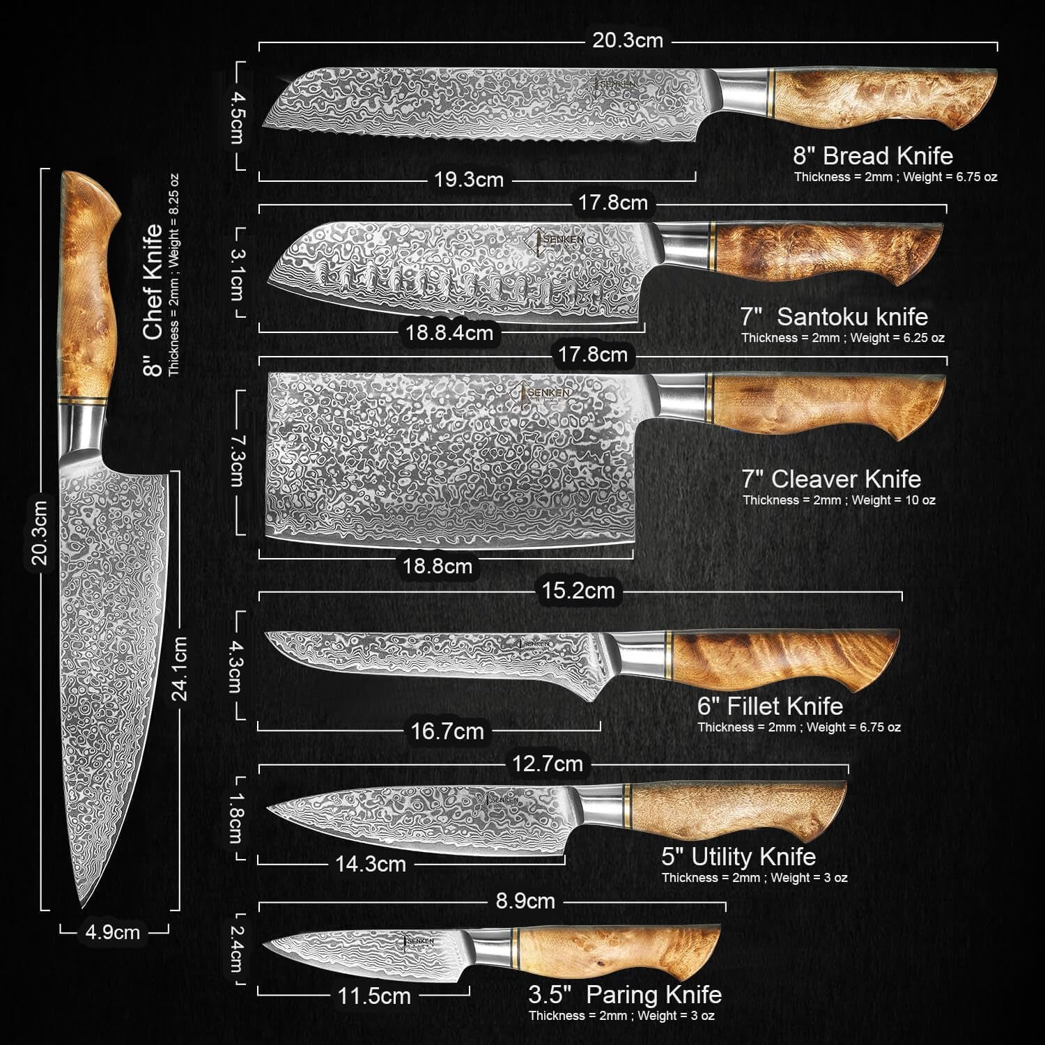 senken-7-piece-damascus-kitchen-knife-set-dynasty-collection-67-layer-japanese-vg10-steel-with-sycamore-wood-handles-chefs-knife-cleaver-bread-santoku-boning-more