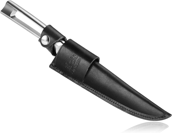 TN1 Series 1021639 Swedish 14C28N Steel Forged 7-Inch Fillet Knife and Leather Sheath Set3