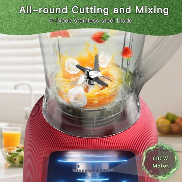 Professional Blender | 8-Cup Big Capacity | Powerful 25,000RPM Motor | Smoothies, Shakes, and Frozen Drinks Blender | Bpa-Free & Dishwasher-Safe | Red3