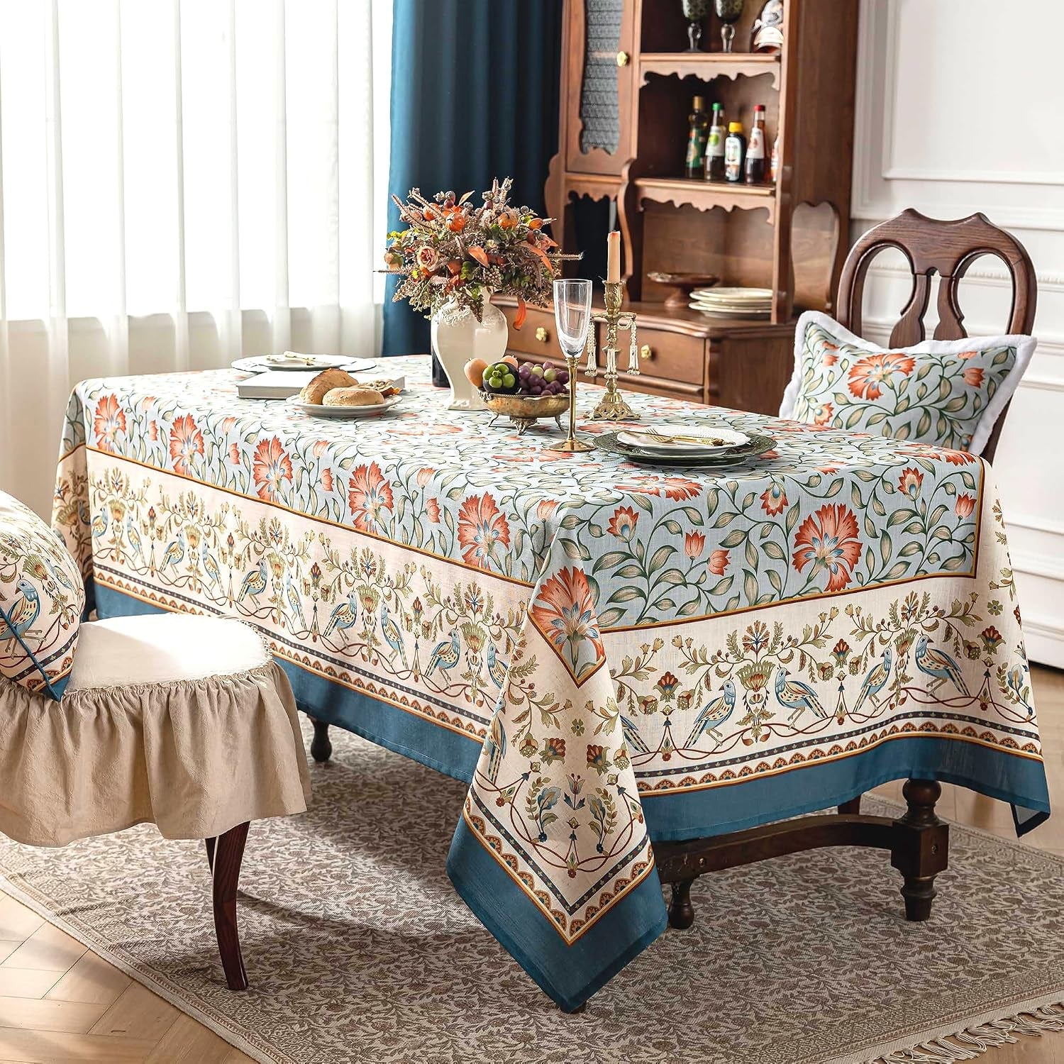 designer-vintage-tablecloth-rectangle-60-x-80-inch-linen-textured