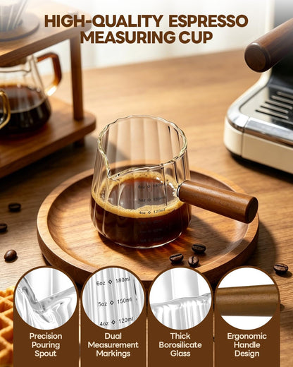 6 OZ Espresso Cups, Coffee Bar Accessories, Espresso Shot Cups, 2 PCS3